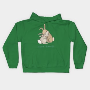 Hugs Bunnies Kids Hoodie